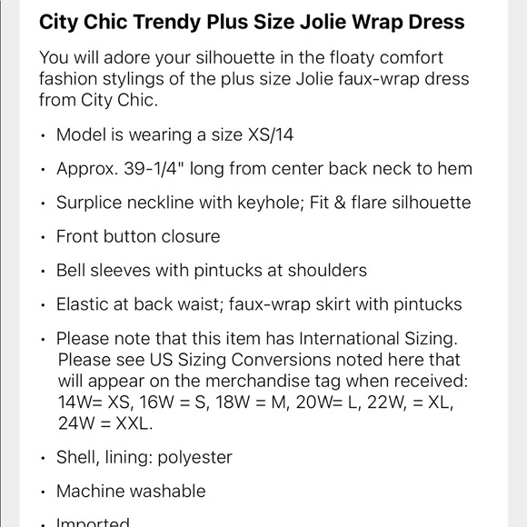 City Chic Plus Wrap Dress - Picture 6 of 6